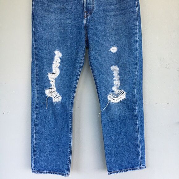 Levi’s Premium Wedgie Jeans Womens 29 High Rise Straight Vintage Style Y2K Retro - Picture 6 of 14